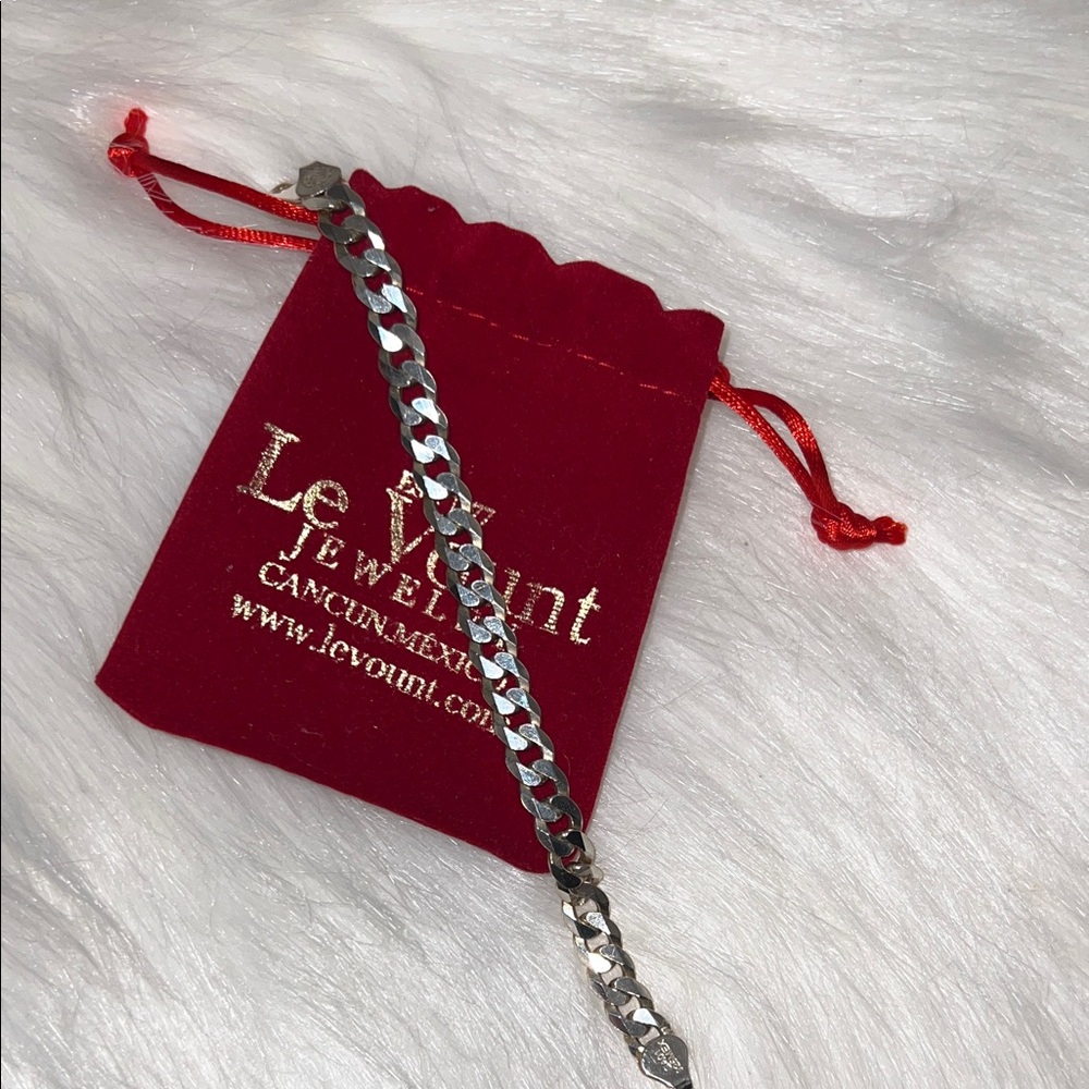 Silver Curb Bracelet